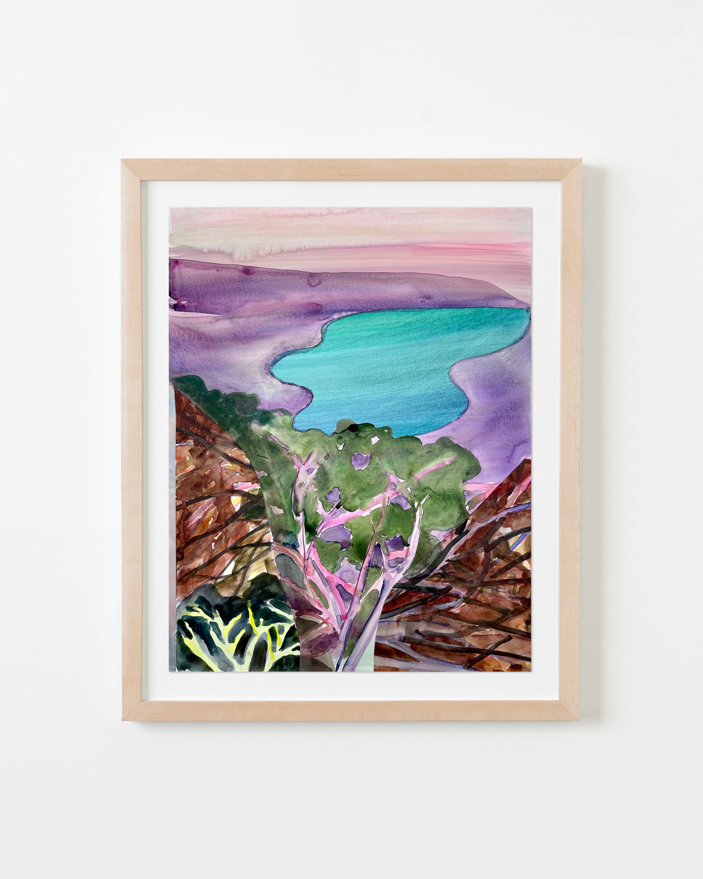 Painting by Una Ursprung titled "Soft Horizon" - 3.