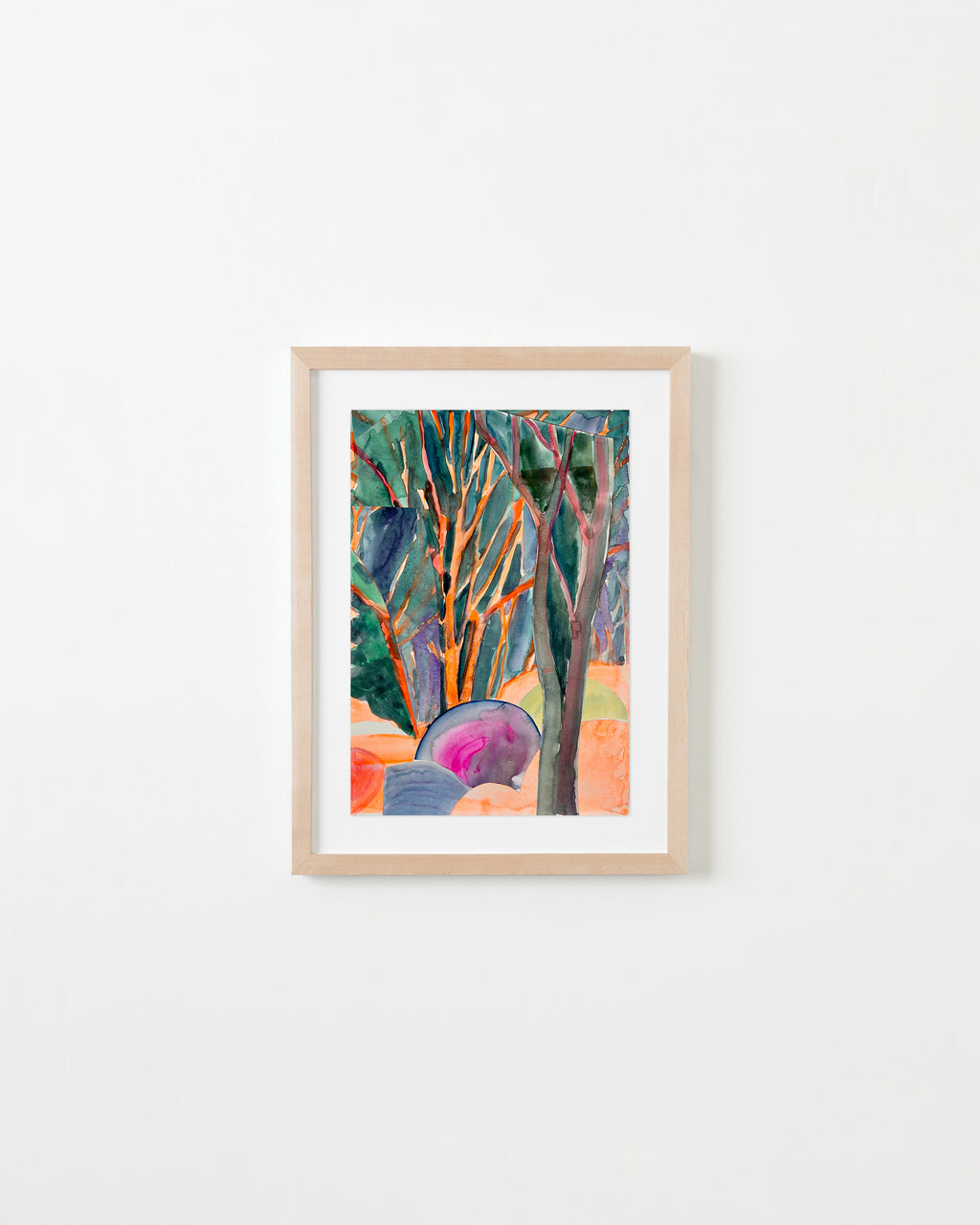 Painting by Una Ursprung titled "What the Forest Holds" - 3.