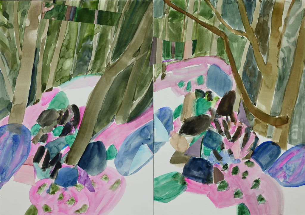 Painting by Una Ursprung titled "Candy-like gemstones" - 2.