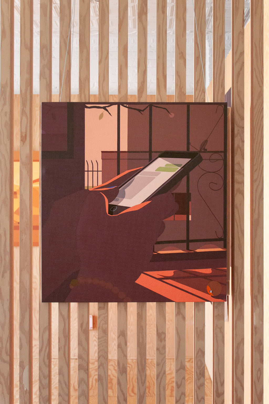 Painting by Adrian Kay Wong titled "Weight" - 3.