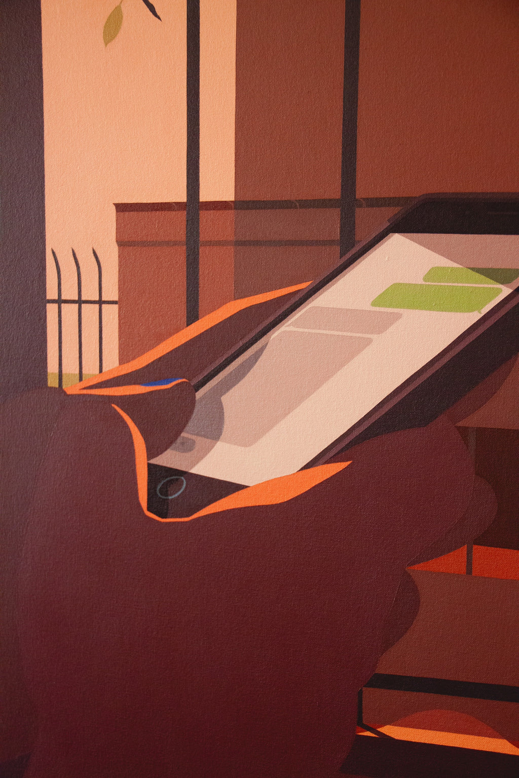 Painting by Adrian Kay Wong titled "Weight" - 4.