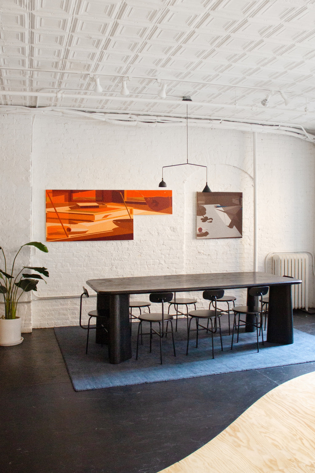 Painting by Adrian Kay Wong titled "Burning" - 3.