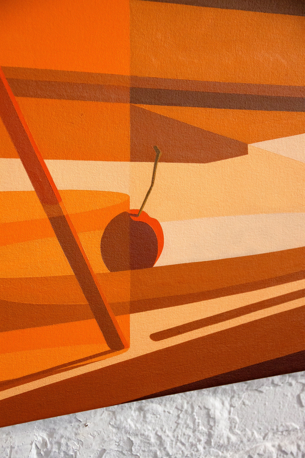 Painting by Adrian Kay Wong titled "Burning" - 5.