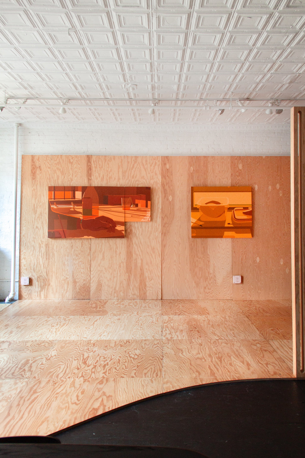 Painting by Adrian Kay Wong titled "Settle Down" - 6.