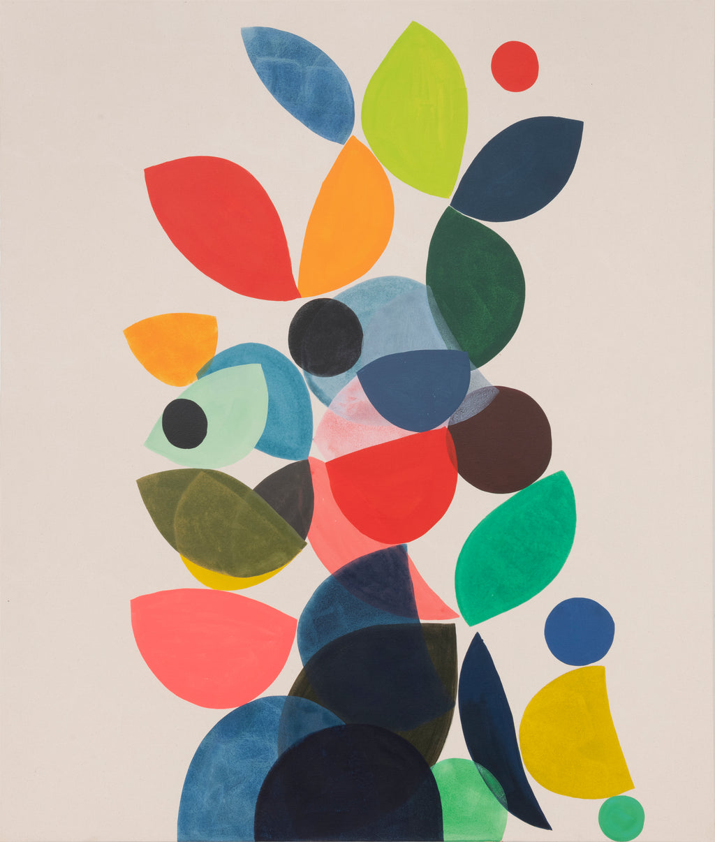 Painting by Vicki Sher titled "Botanical Colors" - 2.