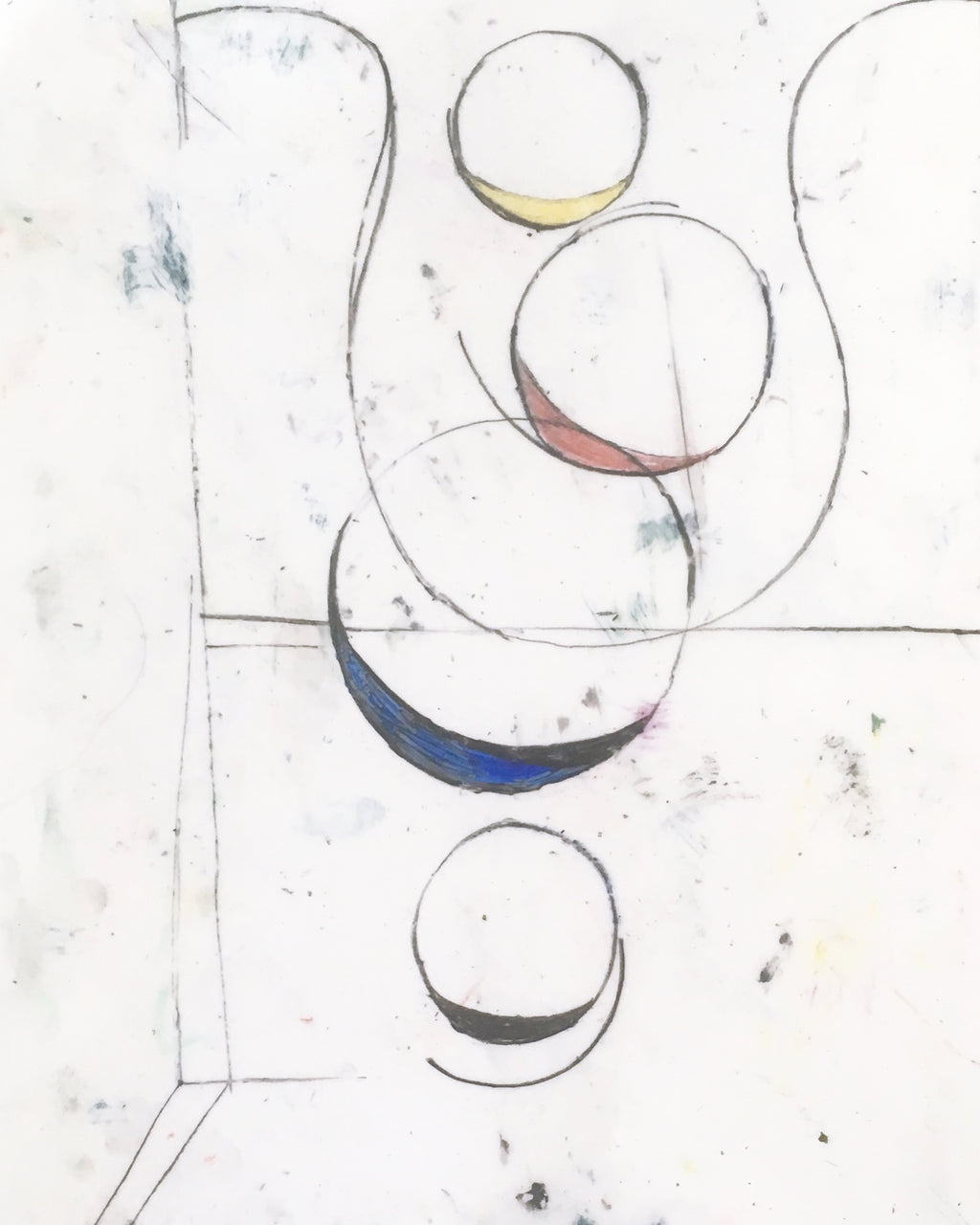Drawing by Vicki Sher titled "Drafting Film #66" - 2.