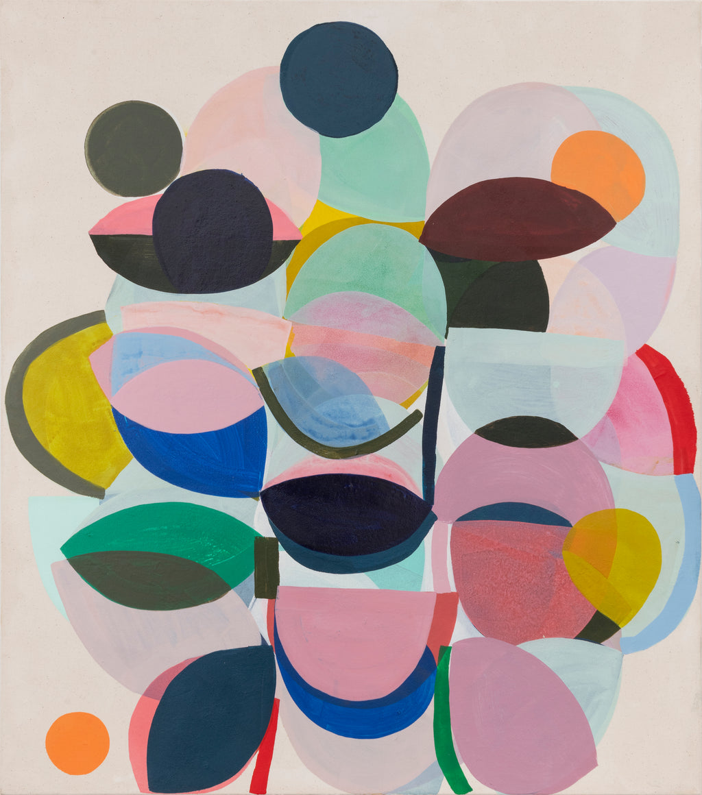 Painting by Vicki Sher titled "Mobile Architecture" - 2.