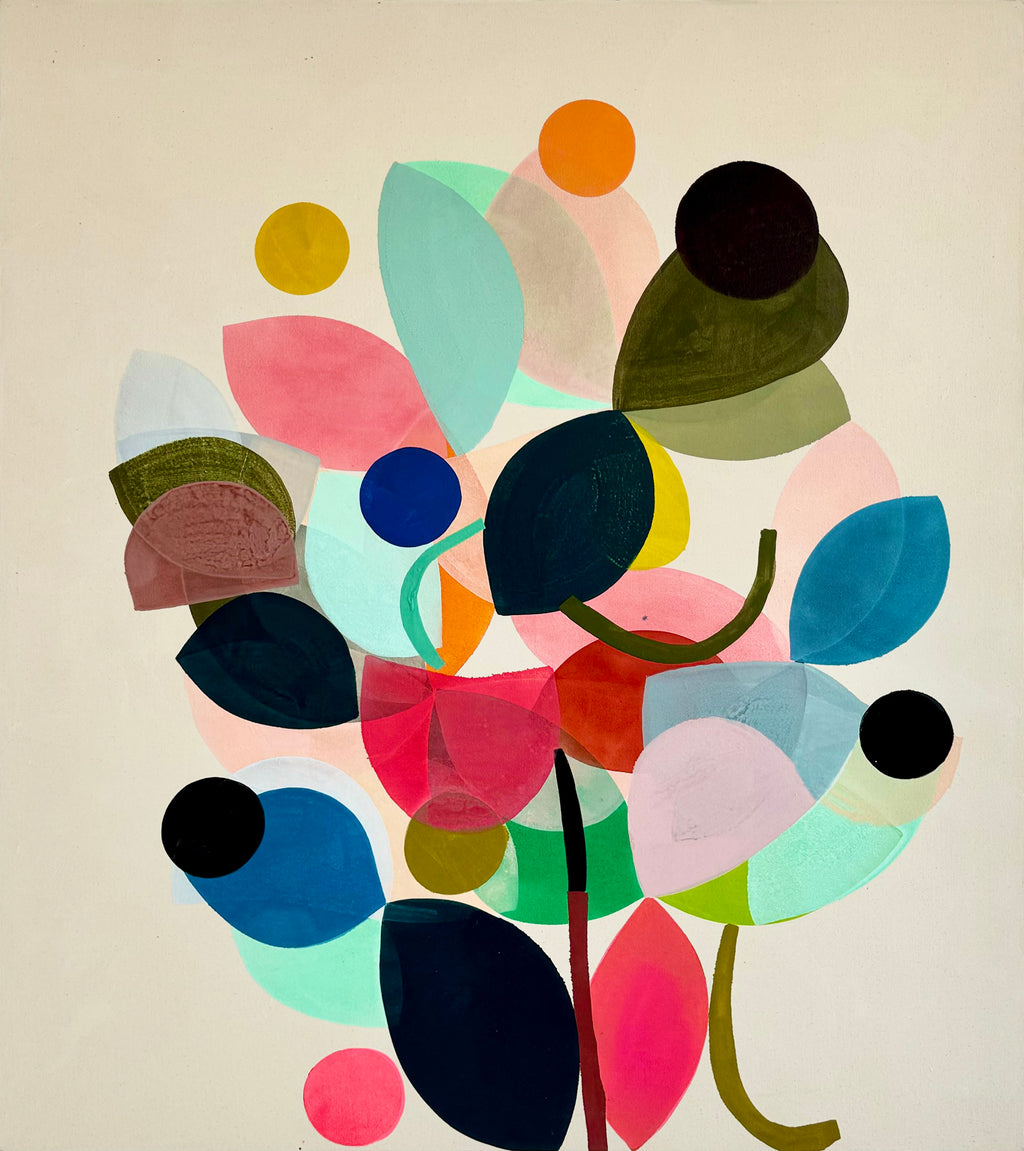 Painting by Vicki Sher titled "Spring Floral 1" - 2.