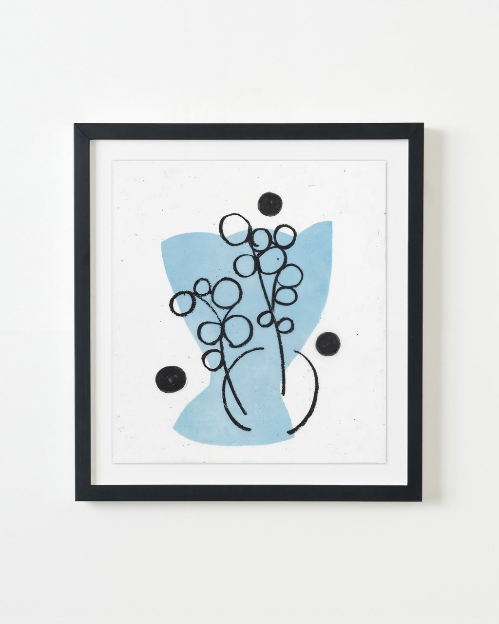 Drawing by Vicki Sher titled "Spring Formal (Cornflower)" - 3.