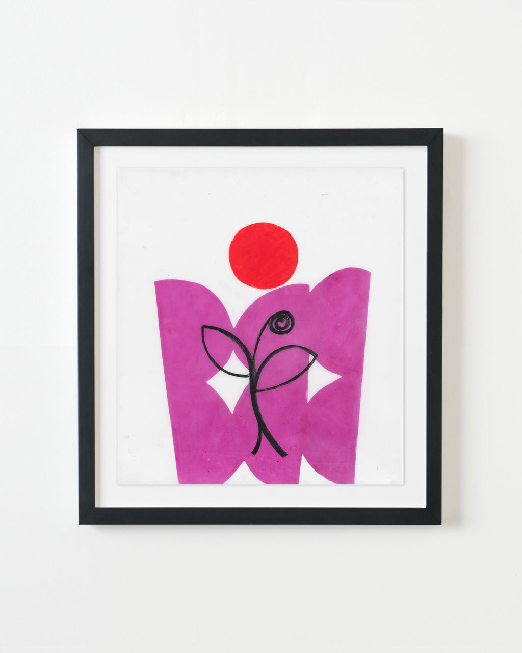 Drawing by Vicki Sher titled "Spring Formal (Purple)" - 3.