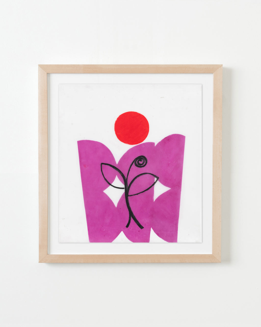 Drawing by Vicki Sher titled "Spring Formal (Purple)" - 4.