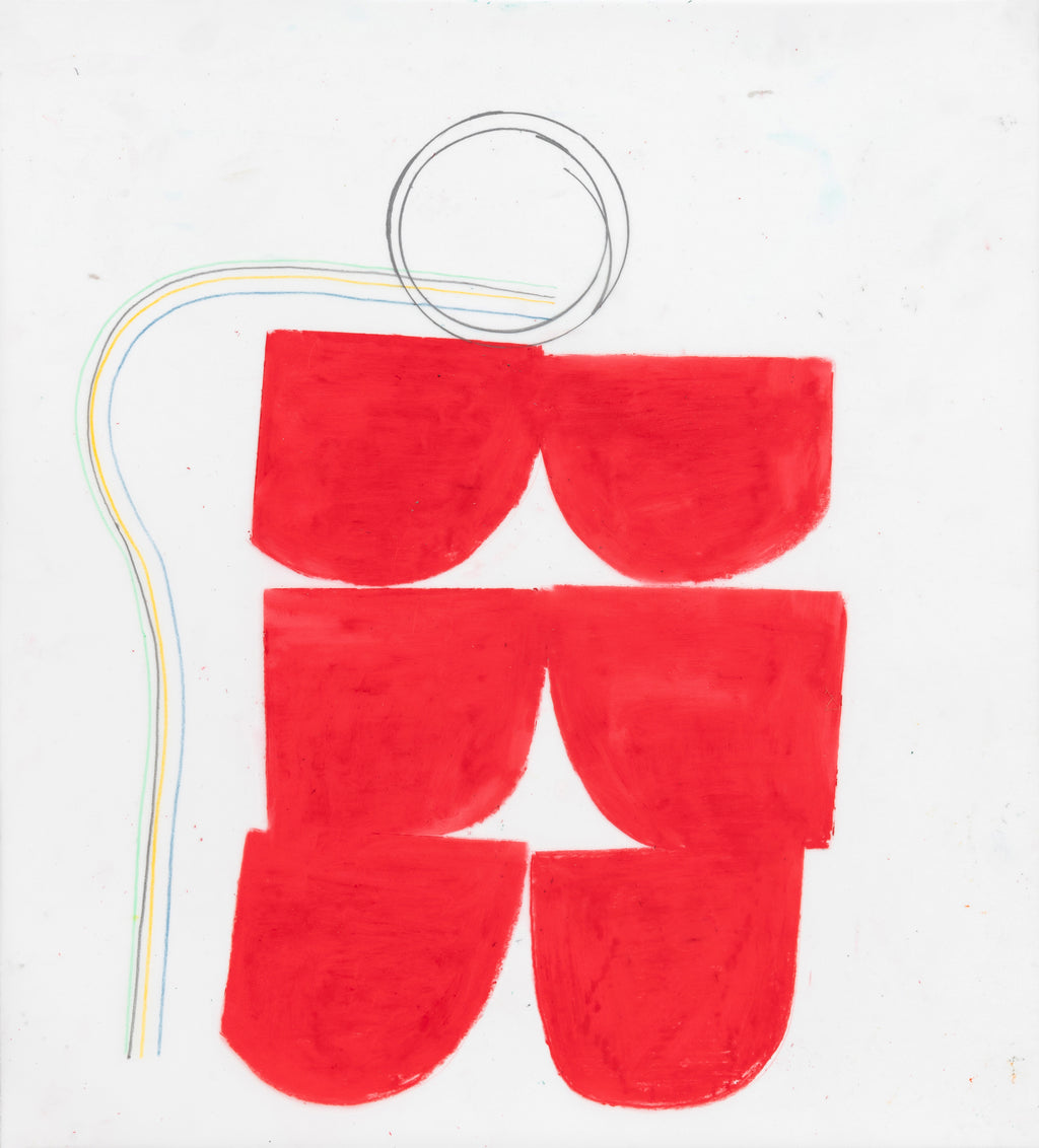 Drawing by Vicki Sher titled "Spring Formal (Red)" - 2.
