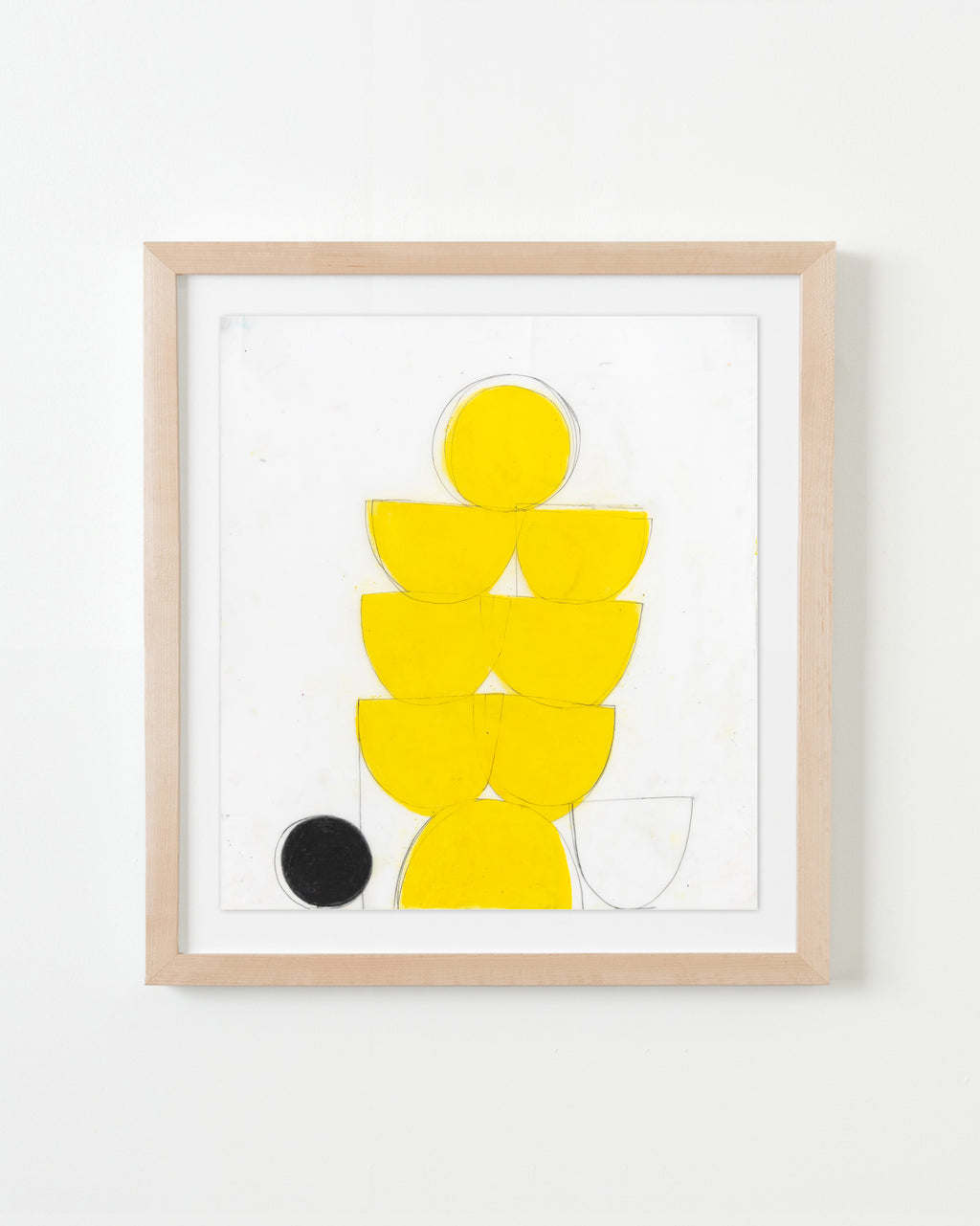 Drawing by Vicki Sher titled "Spring Formal (Yellow)" - 4.