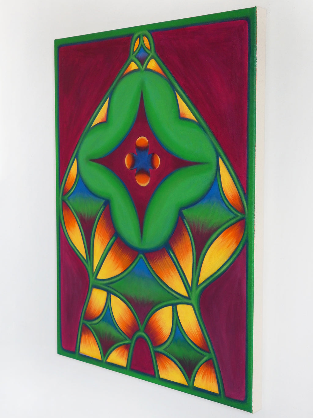 Painting by Jocelyn Tsaih titled "Vine Pathyway" - 3.