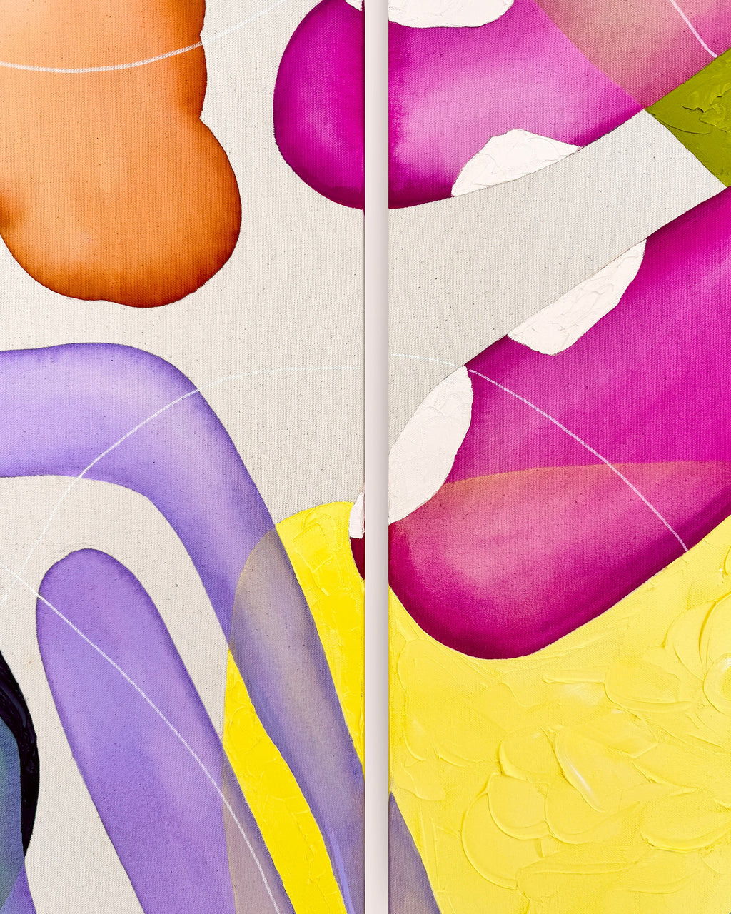 Painting by Alex Proba titled "Whispers of Wildflowers" - 3.