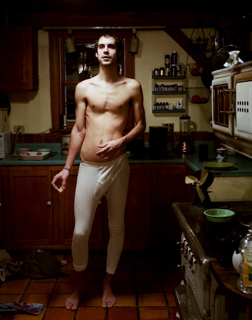 Photography by Nick Meyer titled "Will in Kitchen, Leverett" - 2.