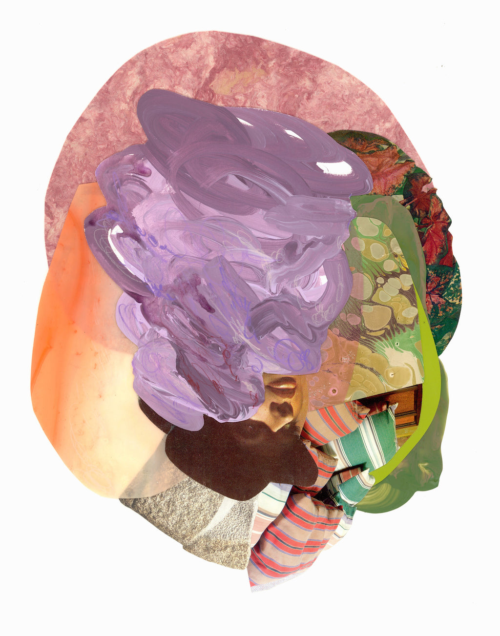 Mixed Media by Xochi Solis titled "One voice tumbles after another" - 2.
