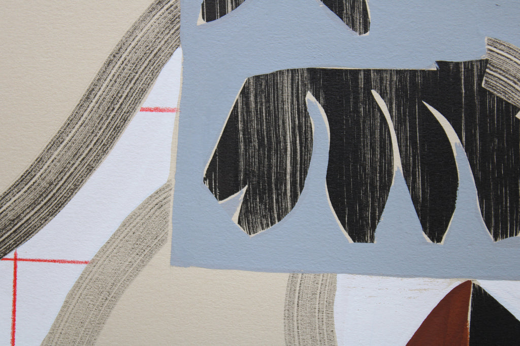 Painting by Anna Koeferl titled "Banana Tree Sculpture No. 3" - 3.