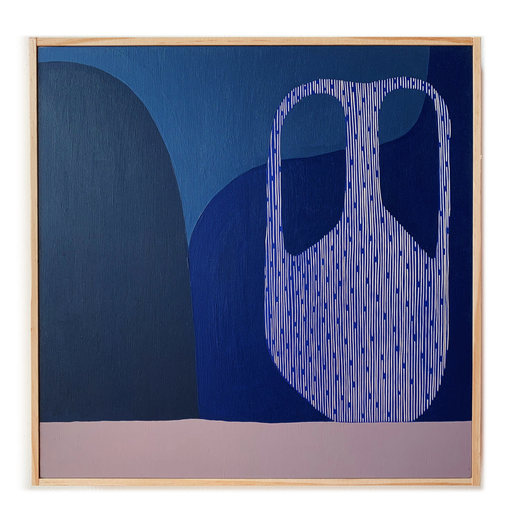 Painting by Carmen McNall titled "Vestige 5" - 2.