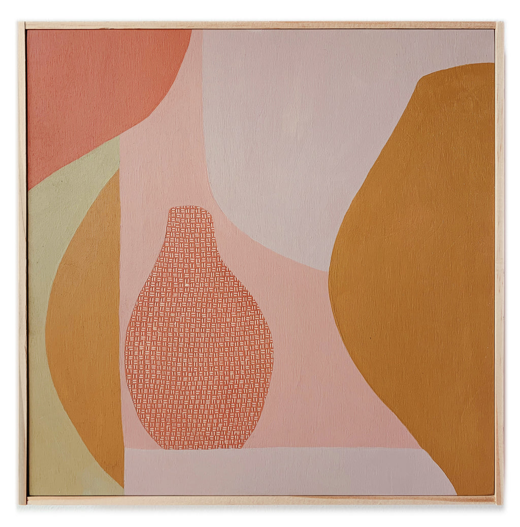 Painting by Carmen McNall titled "Vestige 9" - 2.