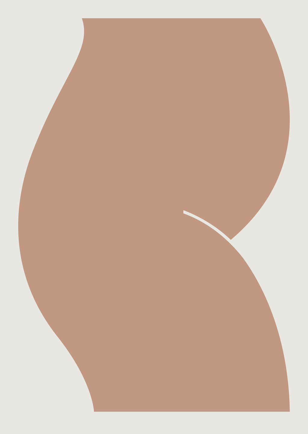 Print by Caroline Walls titled "Silhouette II (Soft Clay)" - 2.