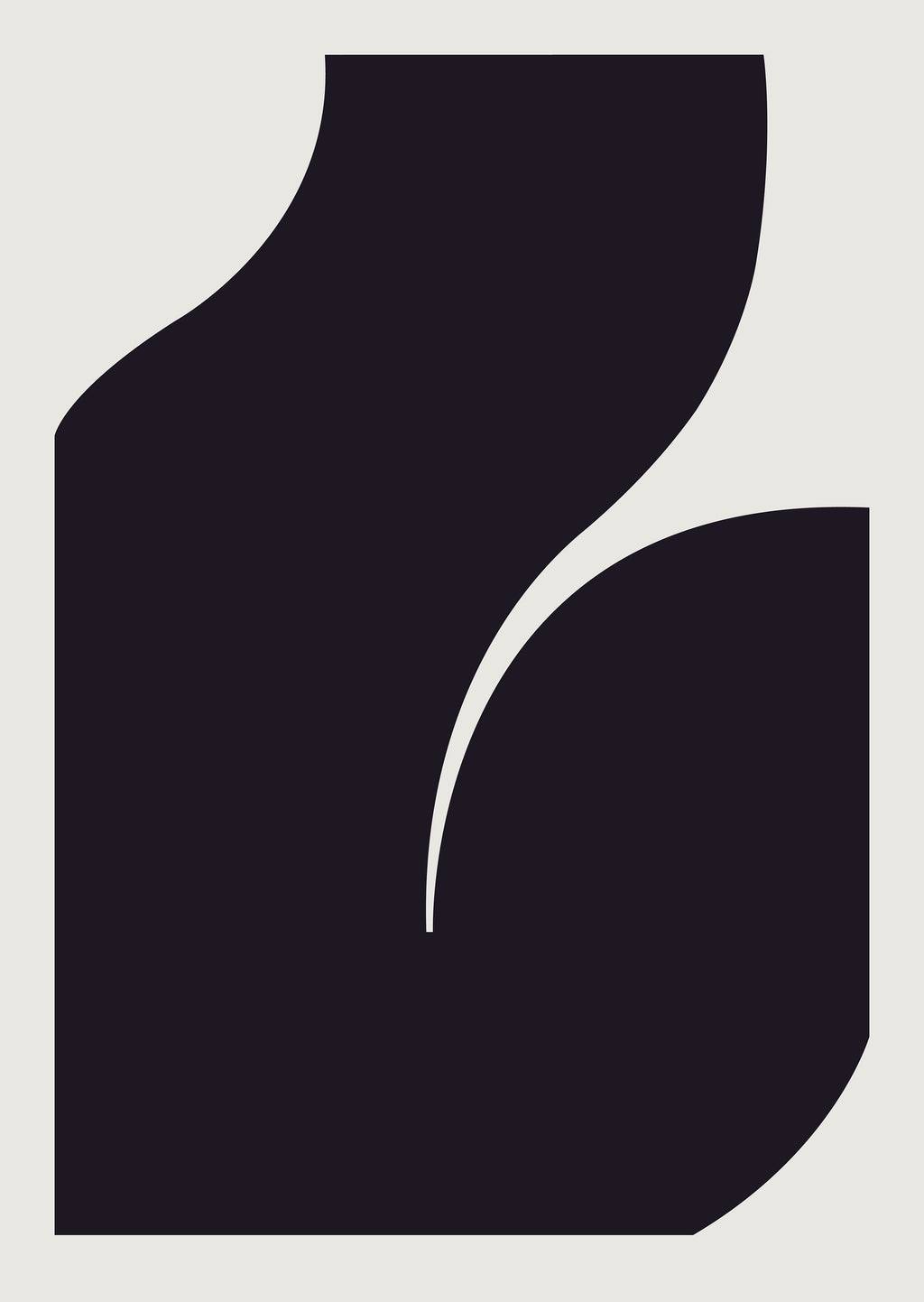 Print by Caroline Walls titled "Silhouette III (Midnight Blue)" - 2.