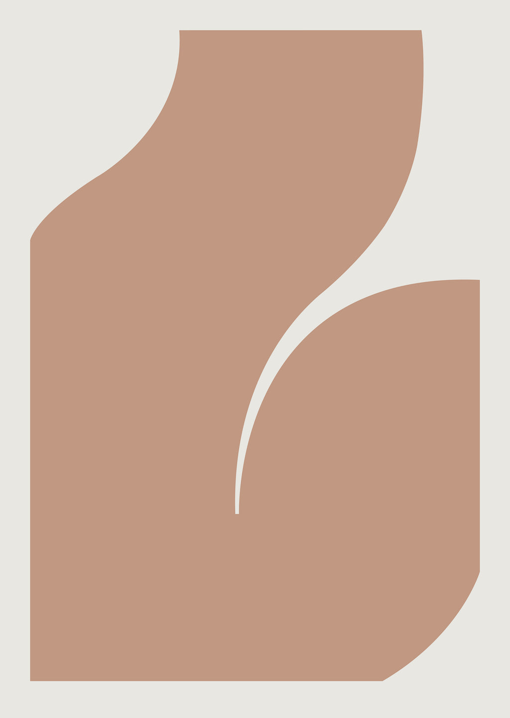 Print by Caroline Walls titled "Silhouette III (Soft Clay)" - 2.