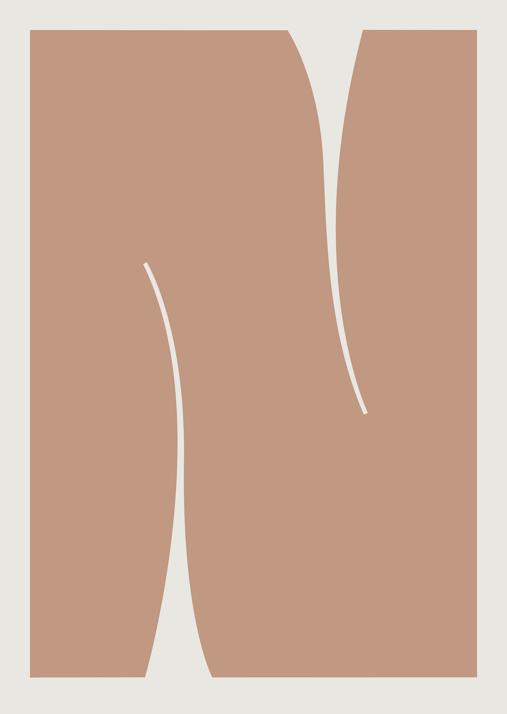 Print by Caroline Walls titled "Silhouette IV (Soft Clay)" - 2.