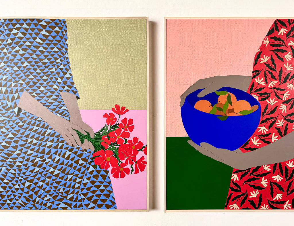 Painting by Carmen McNall titled "Bouquet of Poppies" - 4.