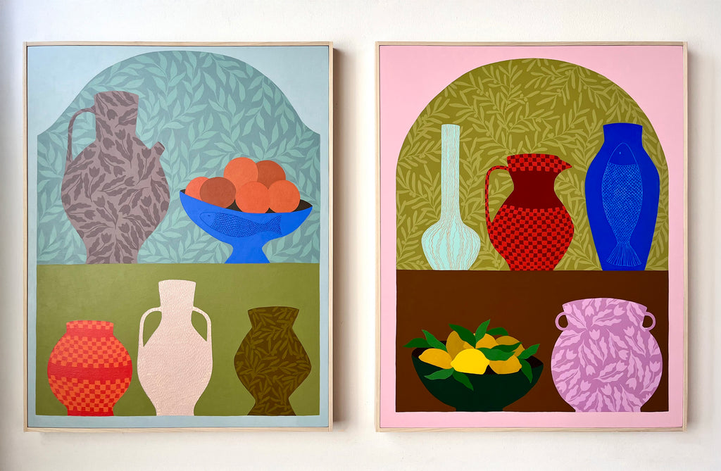 Painting by Carmen McNall titled "Talisman Compilation #1" - 4.