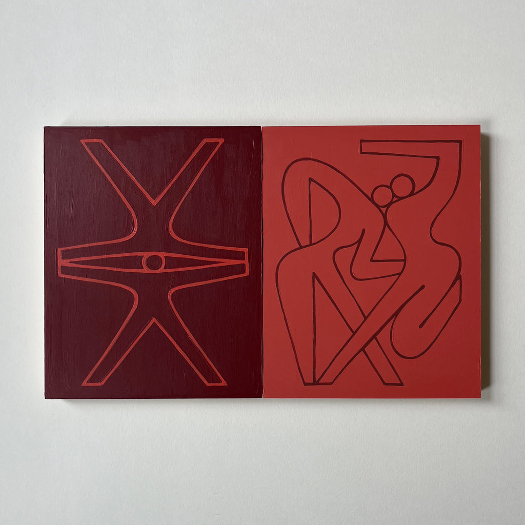 Painting by Lourenço Providência titled "conversation 2" - 5.