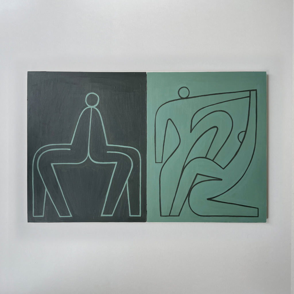 Painting by Lourenço Providência titled "conversation 5" - 5.