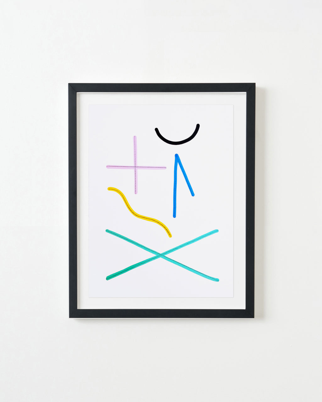 Drawing by Erin D. Garcia titled "5 Elements in 5 Colors, Black" - 3.
