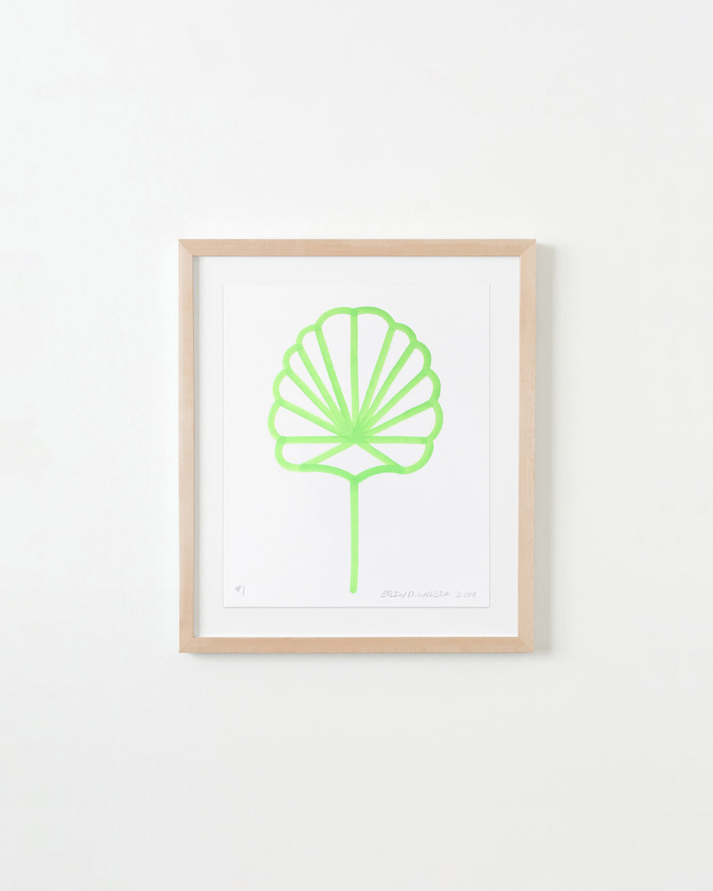 Drawing by Erin D. Garcia titled "Flower #1" - 4.