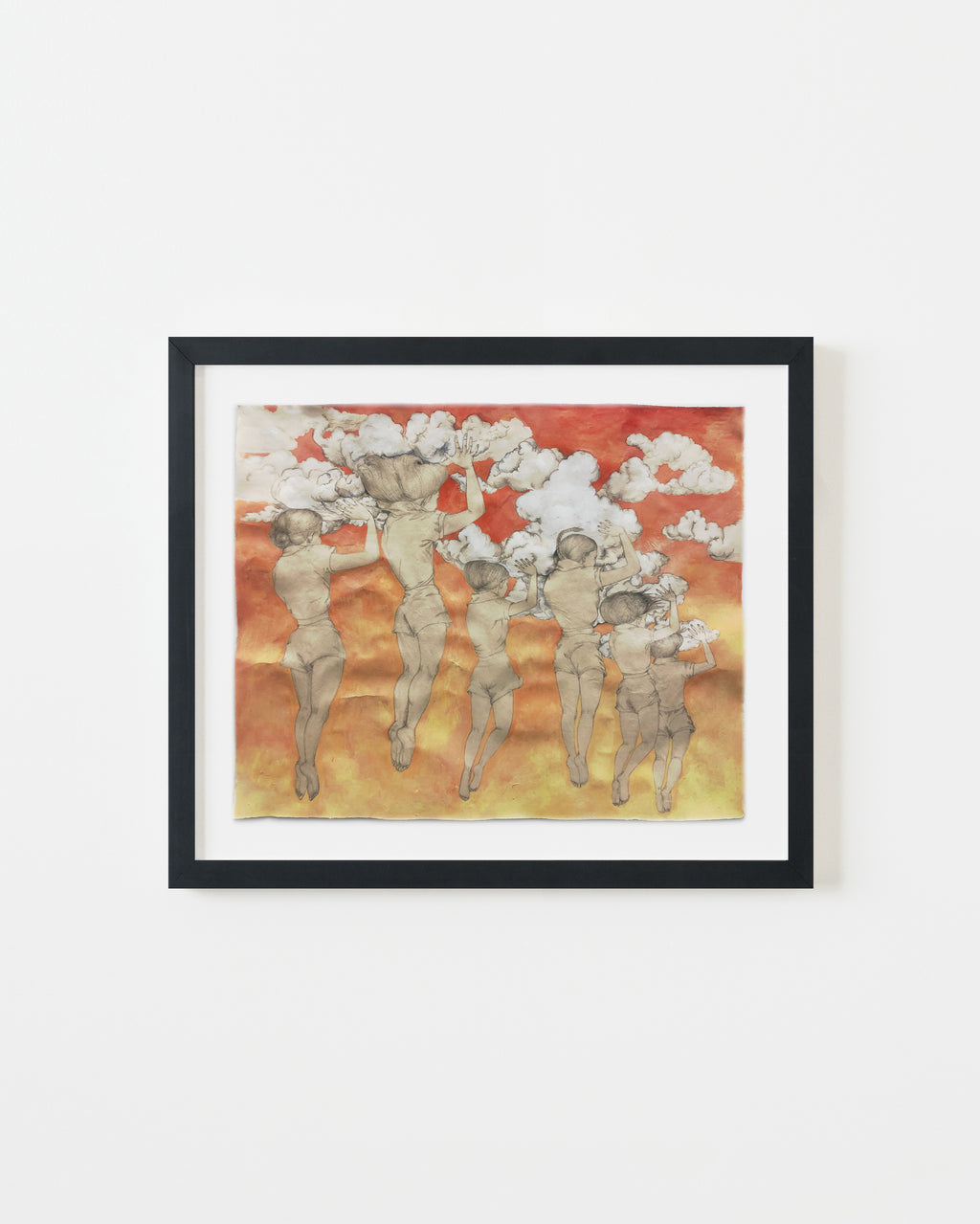 Drawing by Fay Ku titled "Clouds" - 3.