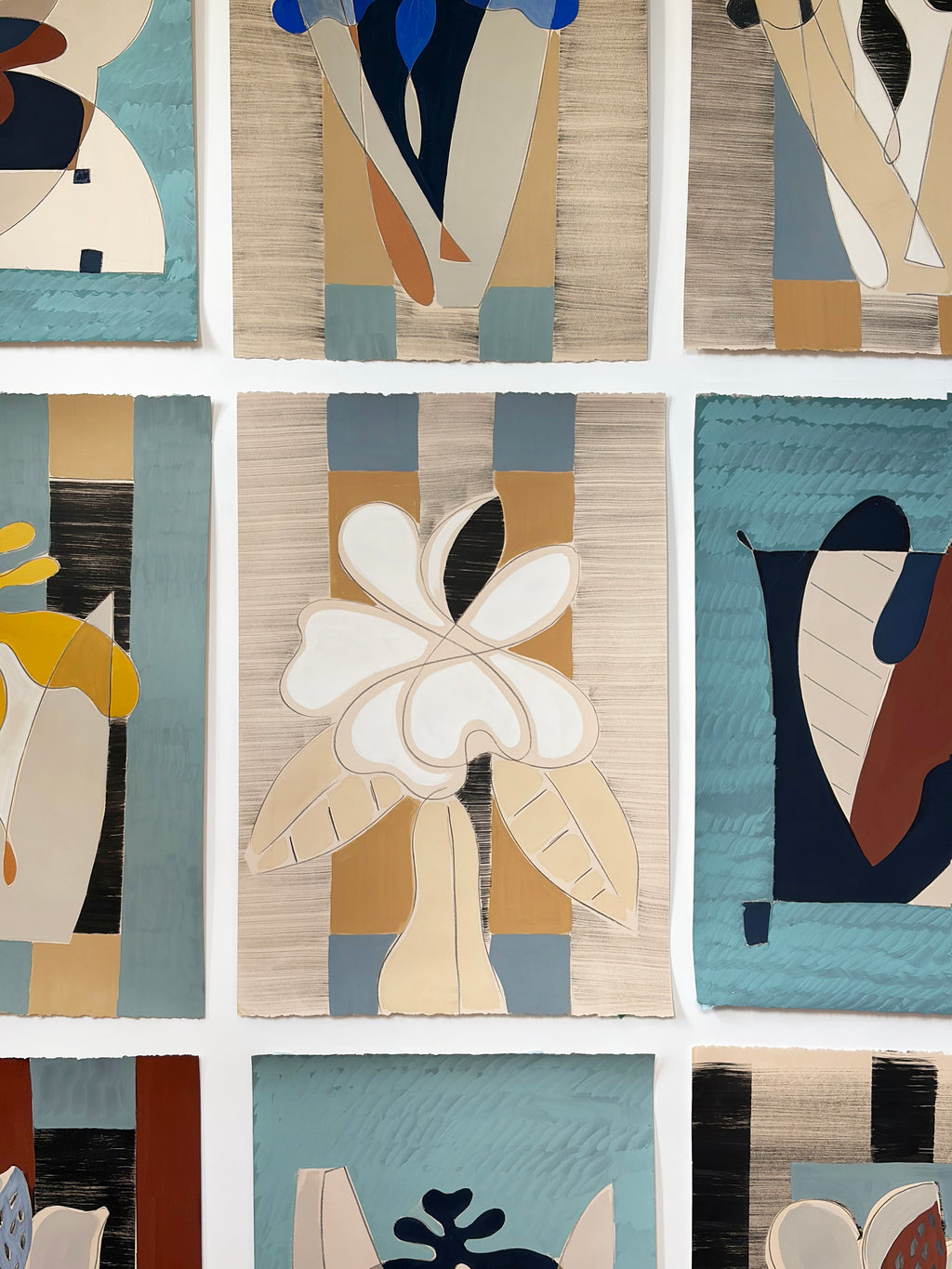 Painting by Anna Koeferl titled "Magnolia No. 1" - 4.