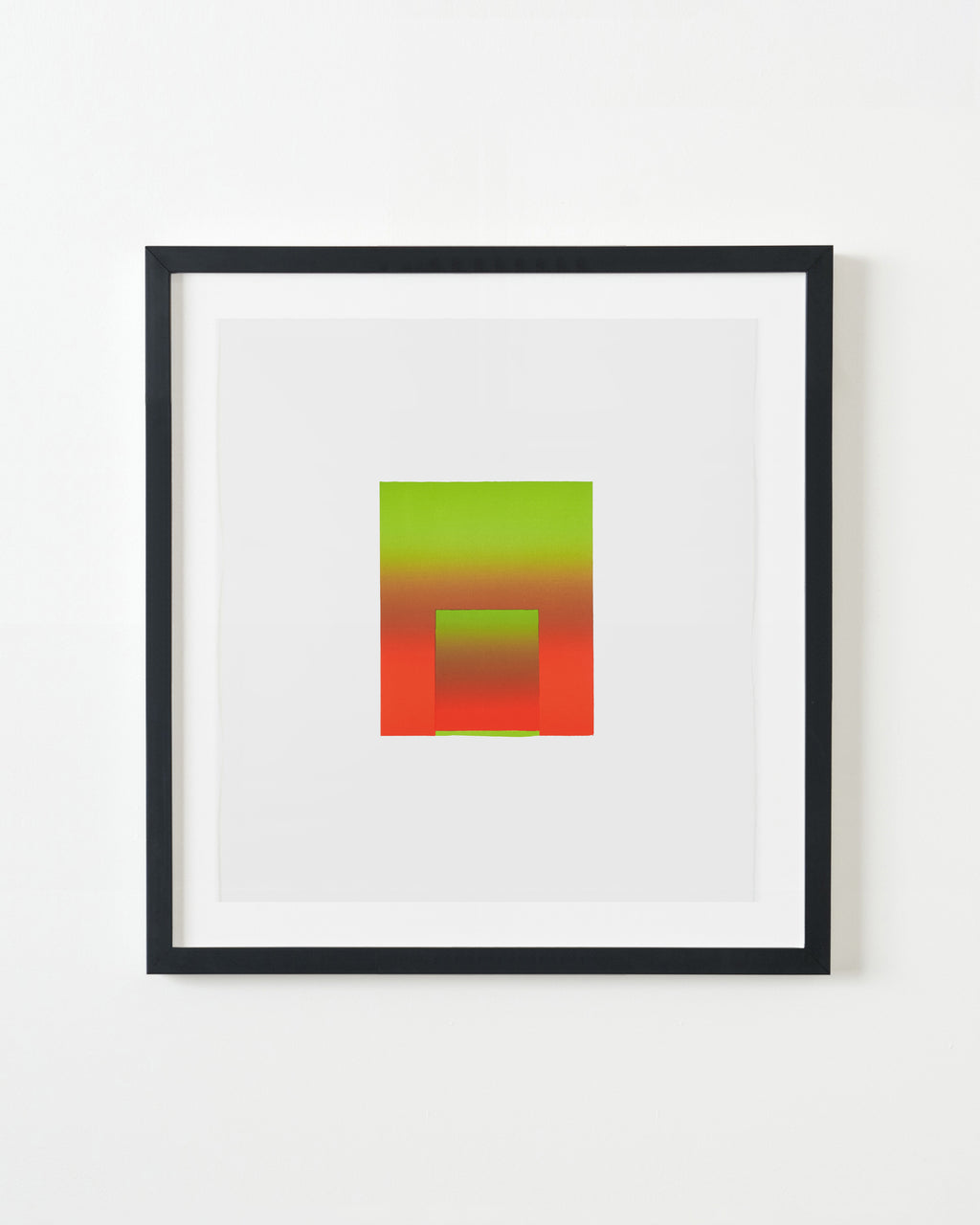 Print by Inka Bell titled "Bright Green and Red" - 3.