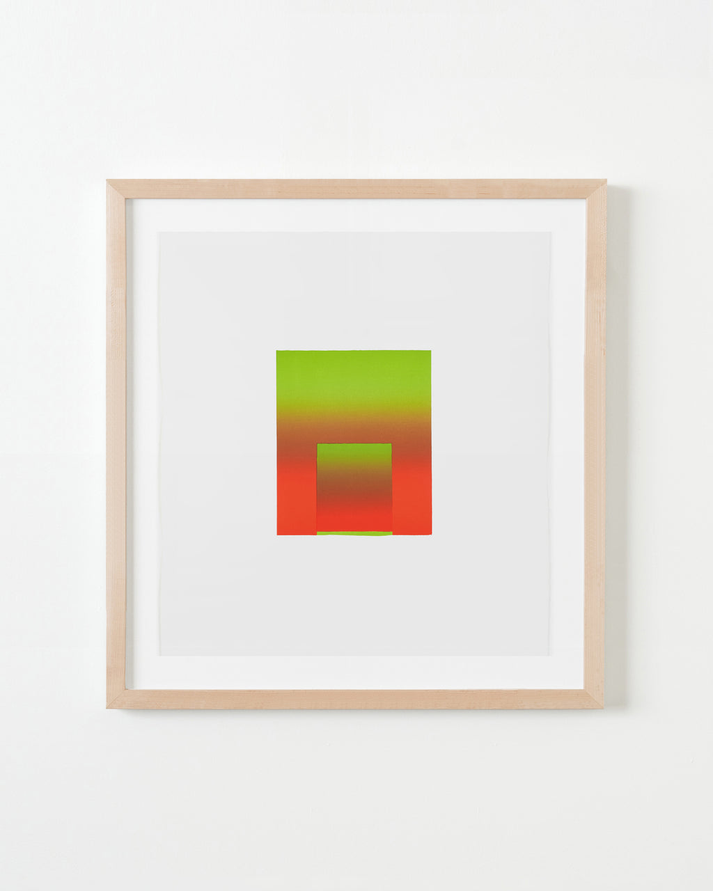 Print by Inka Bell titled "Bright Green and Red" - 4.
