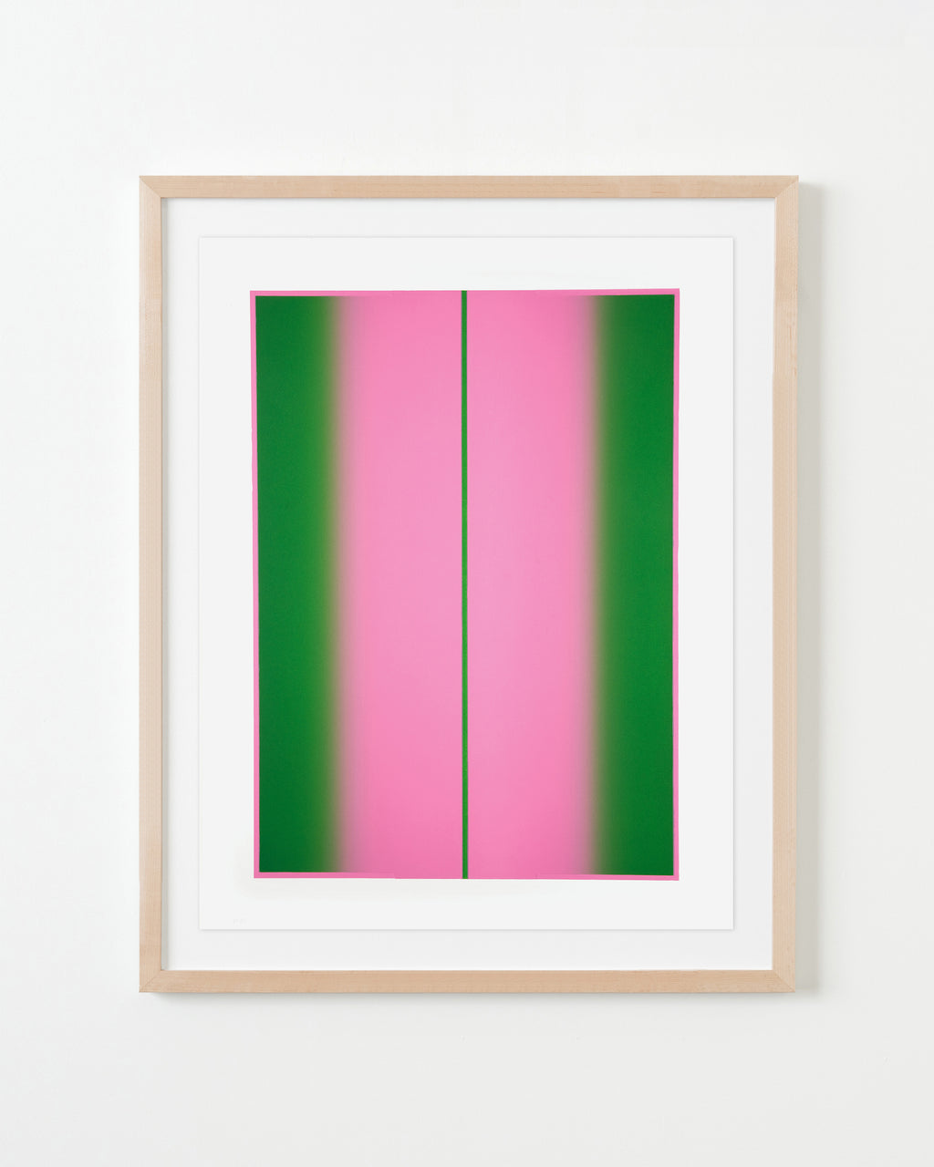 Print by Inka Bell titled "Green and Pink" - 4.