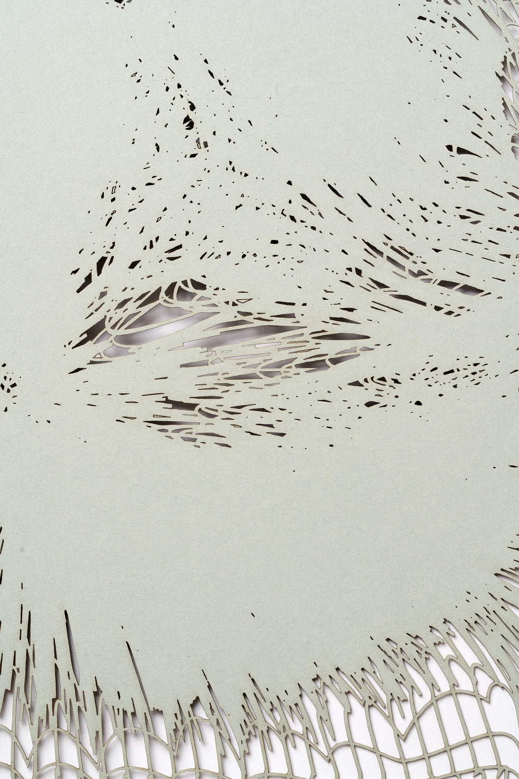 Print by Inka Bell titled "NET 3 (gray)" - 5.