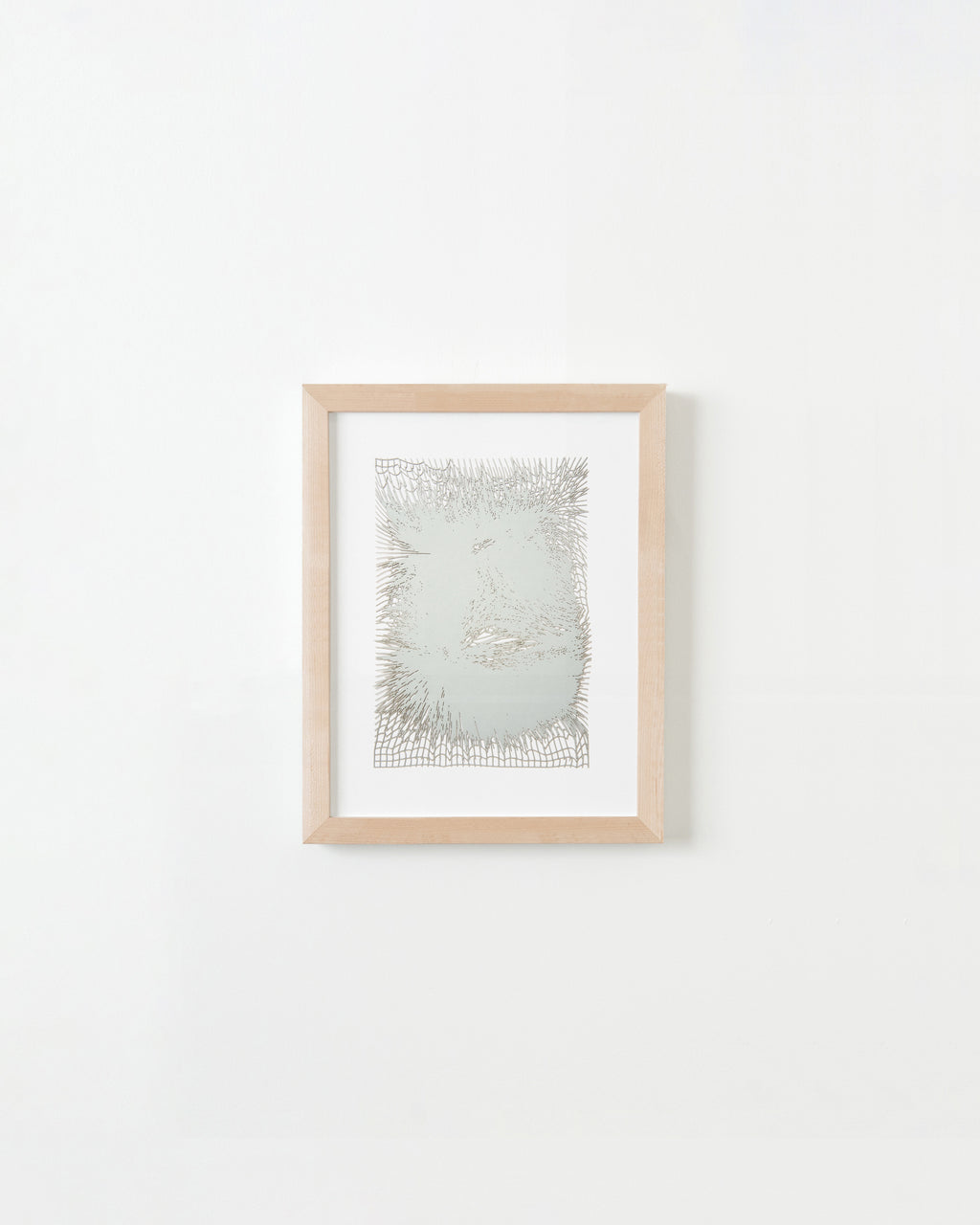 Print by Inka Bell titled "NET 3 (gray)" - 8.