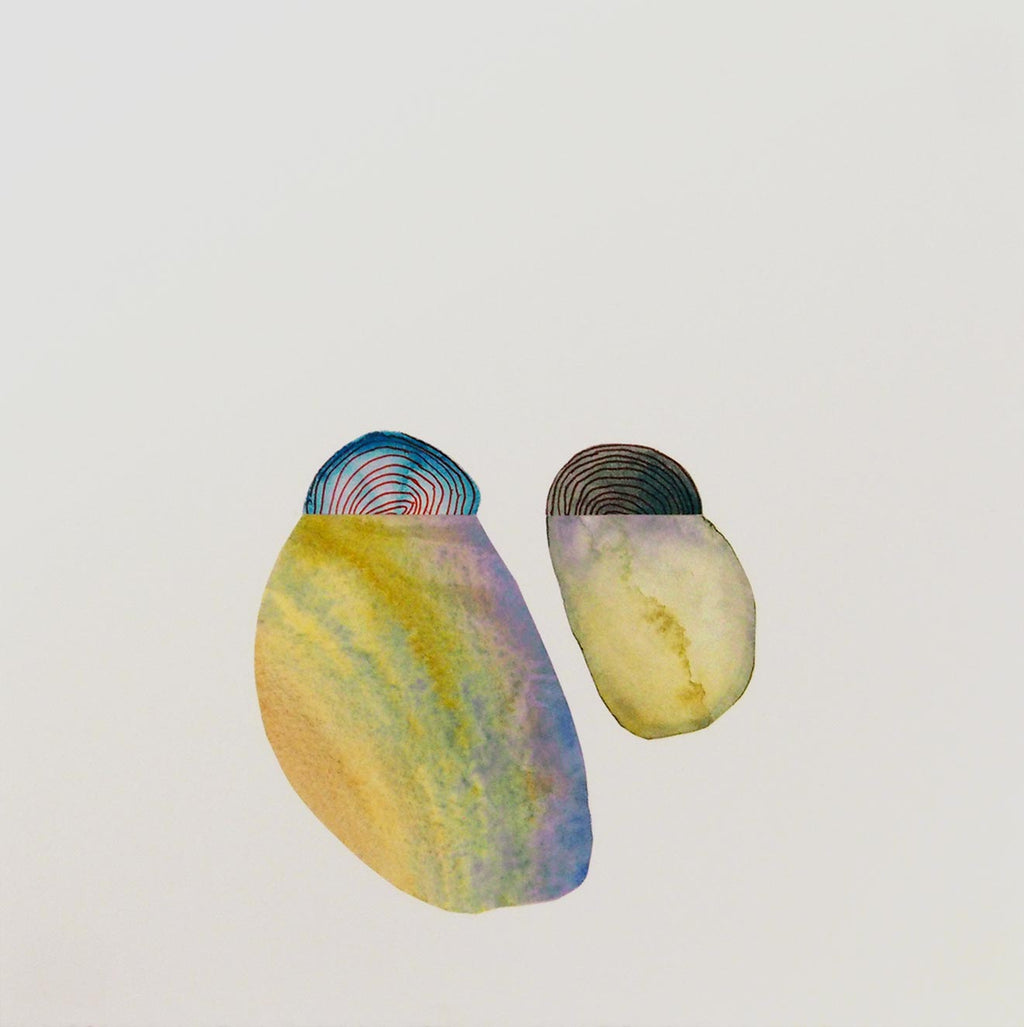 Mixed Media by Laura Berman titled "Reflecting 3" - 2.