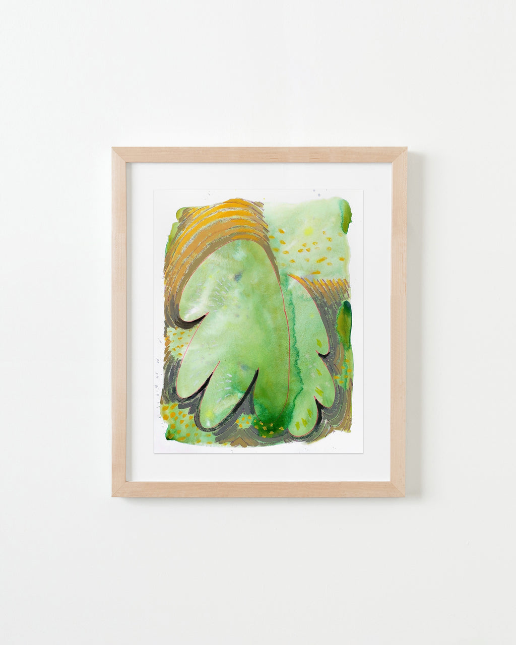 Painting by Nina Bellucci titled "Cautiously Optimistic 4" - 6.
