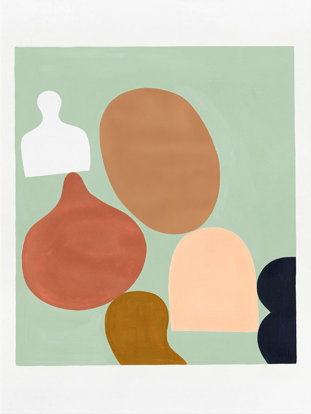 Painting by Paola Rodriguez Arias titled "Floating Forms" - 2.