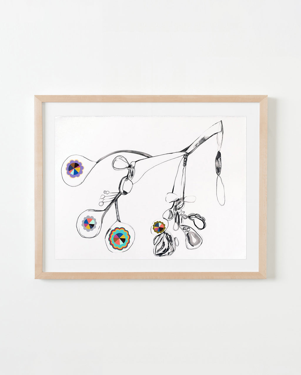 Drawing by Rebeca Raney titled "Plant #5" - 4.