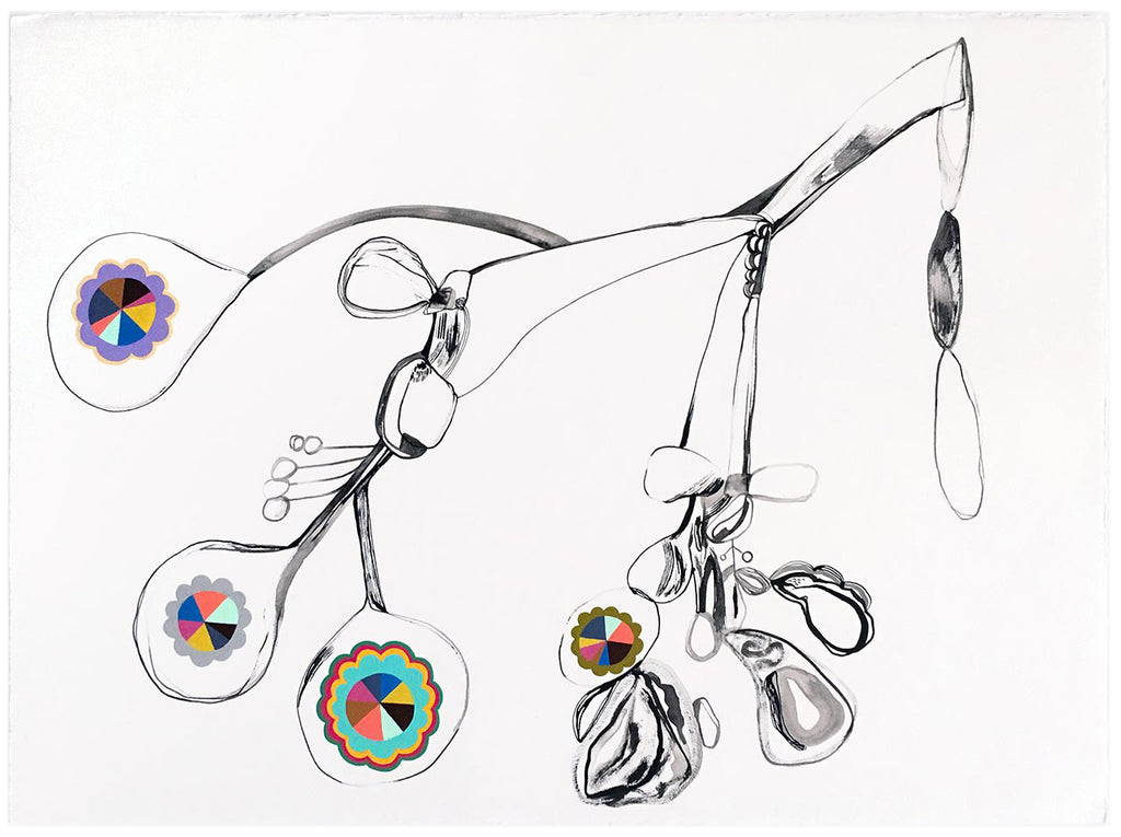 Drawing by Rebeca Raney titled "Plant #5" - 2.