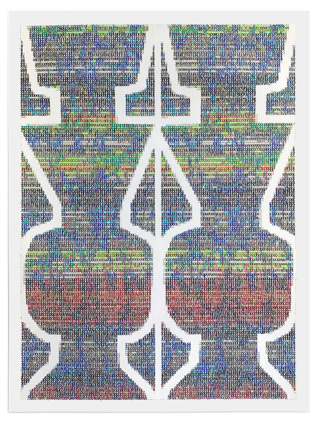 Drawing by Robert Otto Epstein titled "Pair of Vessels 12" - 2.