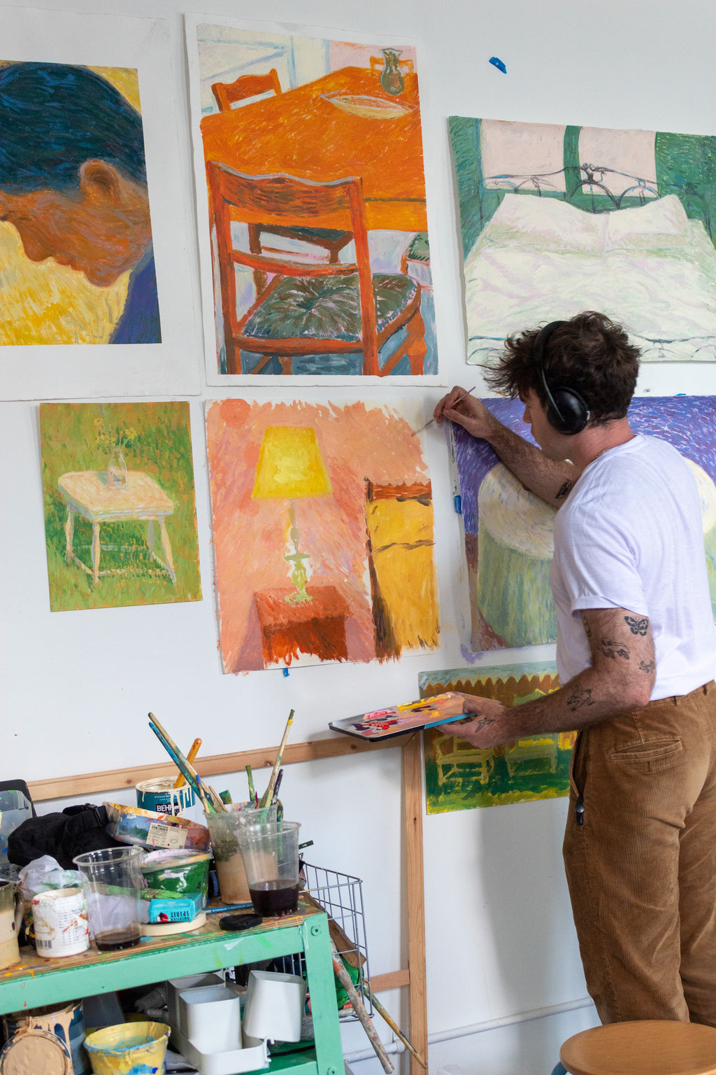 Painting by Jackson Joyce titled "The Table is Set" - 5.