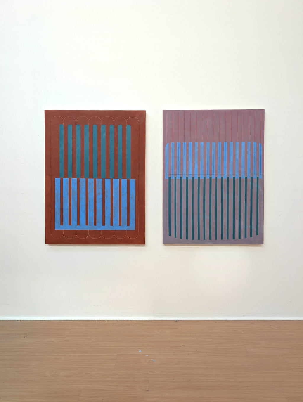 Painting by Arielle Zamora titled "Cerulean Mission" - 7.