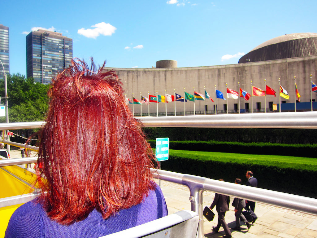 Photography by Dolly Faibyshev titled "Tourist, United Nations" - 2.